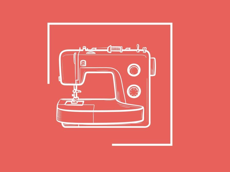 Grafik af en symaskine.